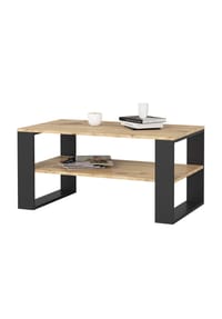 Akord - Alex Couchtisch - artisan-eiche/schwarz