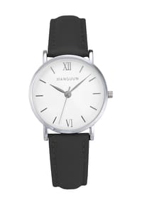MANGUUN - Damen-Armbanduhr, '37133' - SILBER/SCHWARZ