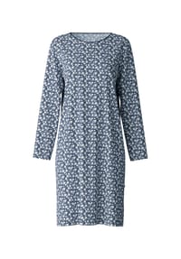 CALIDA - Damen Langarm-Nachthemd, Länge 100 cm Favourites Sleep - peacoat blue
