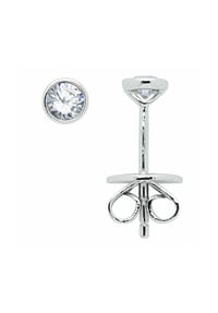 Adelia's - Adelia's Damen Solitär Ohrstecker Ohrringe 585 Weißgold ( 14K ) mit 2 Brillanten ( 0,2 ct ) - silber