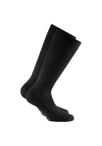 Rohner Advanced Socks - Unisex Kniestrümpfe, 2er Pack - Cotton II Long, Socken, Baumwoll-Mix - Schwarz