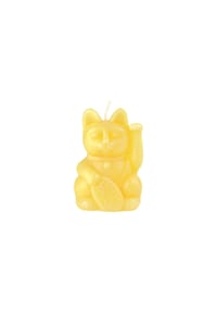 DONKEY - Katzenkerze Lucky Candles Yellow, Gelb, 11.5 cm - gelb