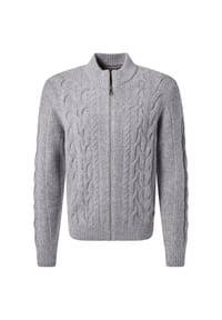 pierre cardin - Strickjacke mit Reißverschluss - Sharkgray