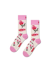 HAPPY SOCKS - Socken, Rosen-Print - 1000 WHITE