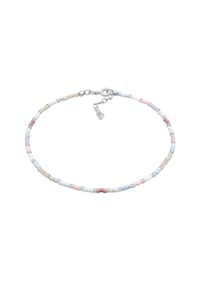 elli. - Fußschmuck Pastell Bead Glasperlen 925 Silber - Gold
