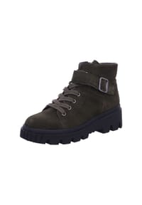 Gabor® - Schnürstiefeletten, Blockabsatz, Leder, für Damen - OLIV