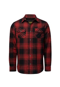 HERO BY JOHN MEDOOX® - HENDRIX Herren Fleecehemd - red check