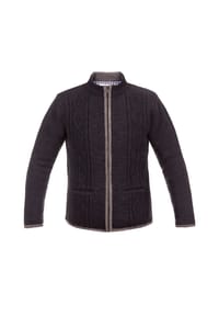 EDELNICE - Trachten Strickjacke Helmut dunkelgrau - dunkelgrau
