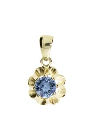 OSTSEE-SCHMUCK® - Anhänger , Pia 6 mm , Gold 333/000 - gold