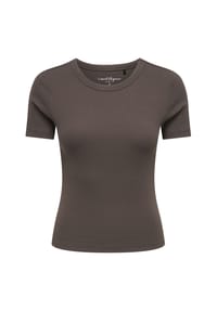 ONLY® - T-Shirt, cropped, für Damen - 222934 CASTOR GRAY