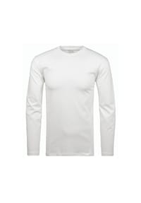 RAGMAN - Herren Langarmshirt - Basic Shirt Regular Fit, Rundhals, Baumwolle - Dunkelblau