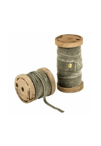 LOBERON Samtband 2er Set Liandis olivgrün - Geschenkzubehör - olivgrün