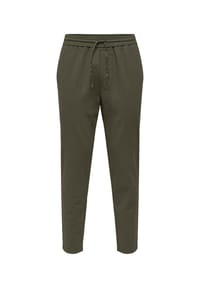 ONLY & SONS - Hosen LINUS Stoffhose - dunkelgrün