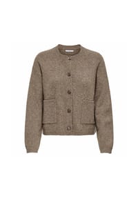 ONLY® - Damen Strickjacke - ONLPIEMONTE CARDIGAN, einfarbig - Hellbraun
