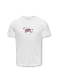 ONLY® - T-Shirt, Baumwolle, für Kinder - CLOUD DANCER DOG