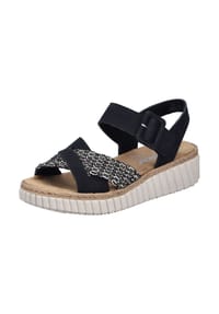 rieker - Textil Sandalen - Schwarz