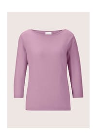 MADELEINE - Kaschmirpullover mit U-Boot-Ausschnitt - dunkeltaupe / melange