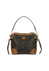 BRIC'S Volterra Life - Volterra Life Schultertasche Leder 20 cm - olive