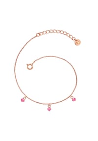 GLANZSTÜCKE MÜNCHEN - Damen Armband aus 925/- Sterling Silber in Roségold mit Turmalin - roségold