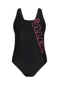 ALEX - Badeanzug, Kreuzträger, Damen - E002/ BLACK / RED