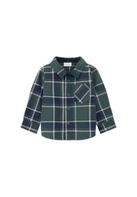s.Oliver - Karohemd, Langarm, Klappkragen, für Babys und Kleinkinder - 67N2  BLUE GREEN
