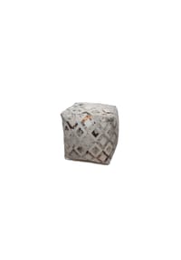 Kayoom - Sitzkissen Spark Pouf 110 45 x 45 cm - elfenbein - chrom