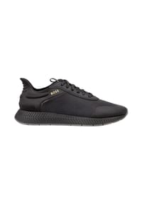 BOSS - Herren Sneaker - Titanium Runn rsmh, Turnschuh, Logo, Materialmix - Schwarz