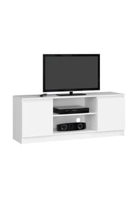 Akord - TV-Lowboard K140 mit 2 Türen und 6 Einlegeböden - artisan-eiche