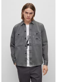 HUGO BOSS Orange Overshirt aufgesetzte Brusttaschen f r Herren