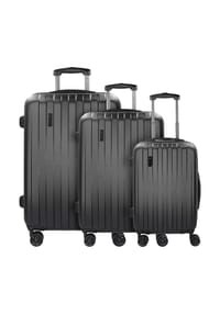 bugatti Lima 2.0 - Lima 2.0 FL 4-Rollen Kofferset 3tlg mit Doppelrollen - schwarz