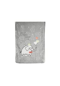 ALMINA® - Kuschelige Babydecke aus 100% Polyester 100x130 cm Tieren und Blumen - 