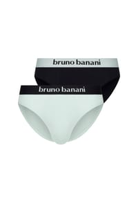 bruno banani - Sportslip / Unterhose 2er Pack Flowing - Grün / Schwarz