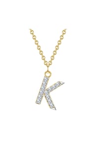 GLANZSTÜCKE MÜNCHEN - Damen Kette aus 925/- Sterling Silber in Gelbgold mit Zirkonia - gelbgold