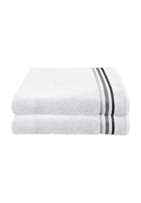 SCHIESSER - Duschtuchset Skyline Color - 2-teilig - altrosa
