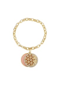 Luluandjane - Damen Armband aus Metall-Legierung in Gelbgold mit Glas - gelbgold