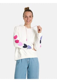 LIEBLINGSSTÜCK - Damen Sweatshirt aus Baumwolle CaraEP - 110 OFFWHITE