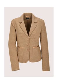 MADELEINE - Kurzblazer mit Wabenmuster - bleu / wollweiß