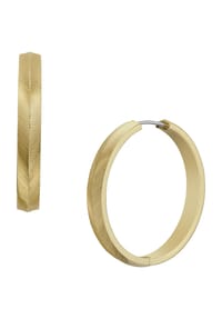 FOSSIL - HARLOW Damen Creolen, Edelstahl - GOLD