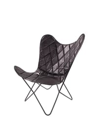 Kayoom - Schmetterling Stuhl Pablo 330 in schwarz - schwarz