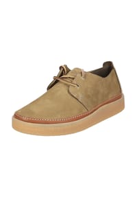 CLARKS® - Nubukleder Halbschuhe - Beige