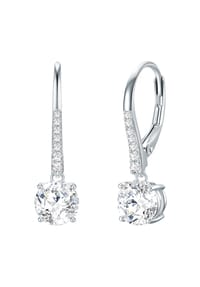 TRILANI 1934 - Damen Ohrringe aus 925/- Sterling Silber in Silber mit Zirkonia - silber