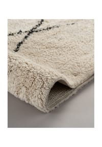 Kayoom - Kurzflor Teppich Alena 125 creme/schwarz - creme - schwarz
