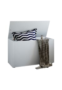 VCM. - Holztruhe | Maße ca. H. 49 x B. 82 x T. 44 cm |Kiste für flexiblen Einsatz in allen Wohnräumen | Aufbewahrungsbox | Kiste - Bendola - Weiß