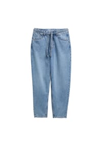 DENIM TOM TAILOR - Jeanshose "Adea", Bindegürtel, Baumwolle, für Damen - 10119 MID ST.BLUE