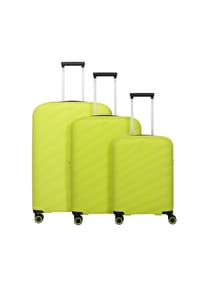 travelite Burano - Burano 4 Rollen Kofferset 3-teilig mit Dehnfalte - apple green