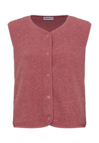 MANGUUN - Kunstfellweste, Druckknopf, für Damen - 1 BLUE