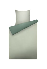 GALERIA home - Premium-Satin-Bettwäsche - SALBEI GRÜN/KHAKI