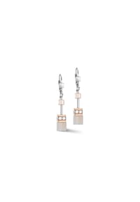 CŒUR DE LION GeoCUBE® - Iconic Precious Ohrringe - Peach/Roségold
