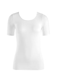 HANRO - T-Shirt Cotton Seamless Kurzarm - white