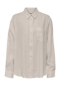 ONLY® - Bluse, Langarm, Blusenkragen, uni, für Damen  - 201511 MOONBEAM